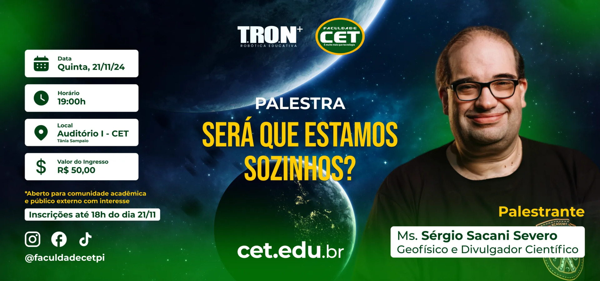 Palestra com Sérgio Sacani Severo